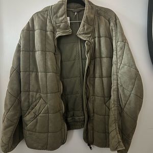 Dolman Quilted Knit Jacket